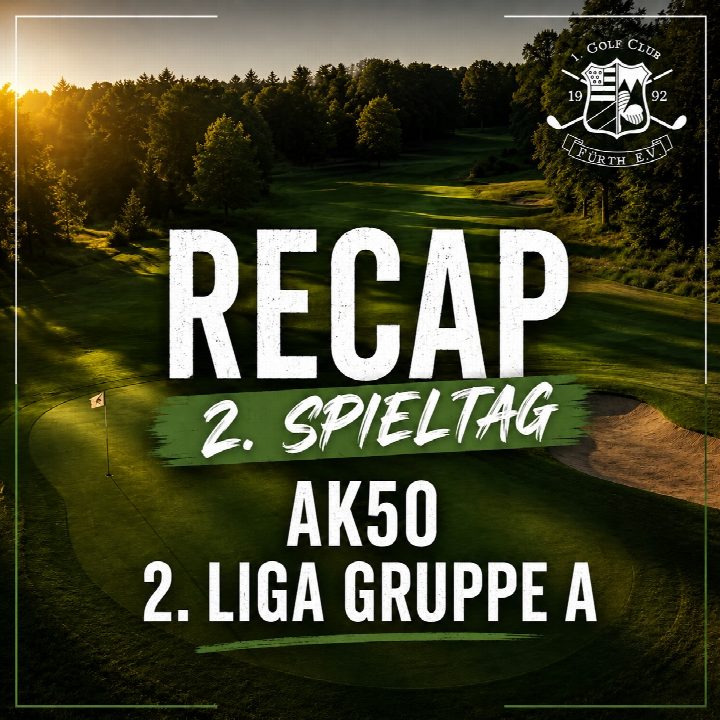 ++ Recap 2.Spieltag AK50 2. Liga Gruppe A ++ Nach dem erfolgreichen Saisonauftakt in der bayerischen Golfliga in der…